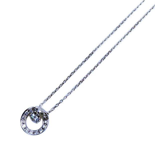 /K18/PT950ダイヤネックレス0.301監/PT950/K18WG//ABランク/64