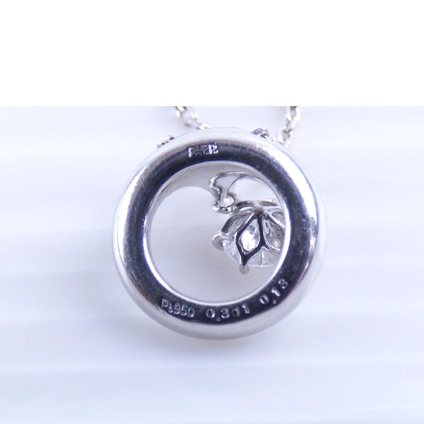 /K18/PT950ダイヤネックレス0.301監/PT950/K18WG//ABランク/64