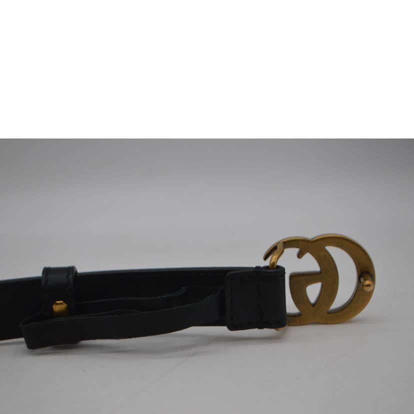 GUCCI グッチ/ダブルGスリムレザーベルト/409417AP00T//480***/ABランク/89