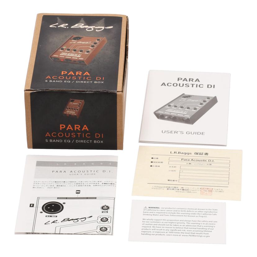 L.R.Baggs エルアールバックス/エレアコ用プリアンプ/Para Acoustic D.I//LPAR21110122/Aランク/67