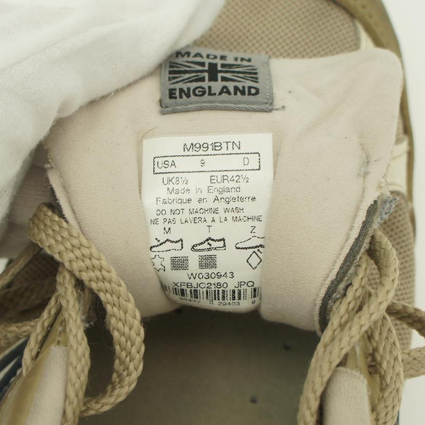 New balance ニューバランス/991/ベージュ/M991BTN//Bランク/75