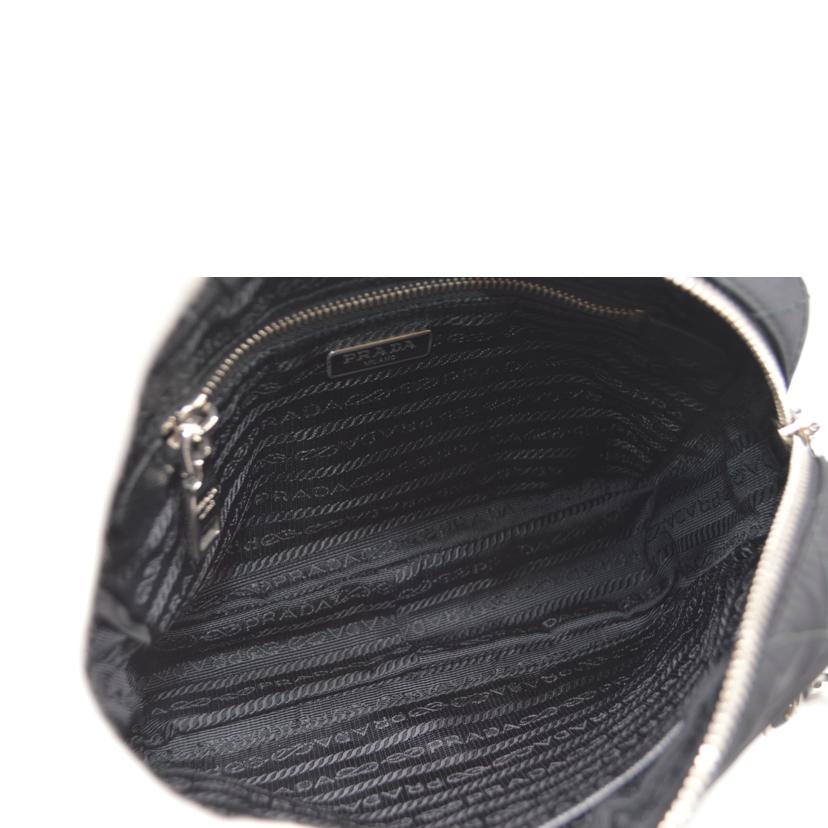 PRADA プラダ/テスートナイロンキルティング2wayチェーンレザーハンド/1BH910//158**/Aランク/89