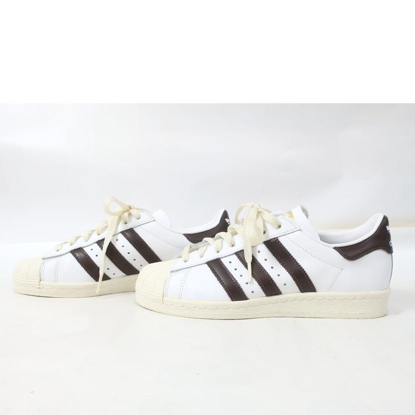 adidas アディダス/Superstar 82 ホワイト×ブラウン 25.0cm/ID0987//ABランク/65