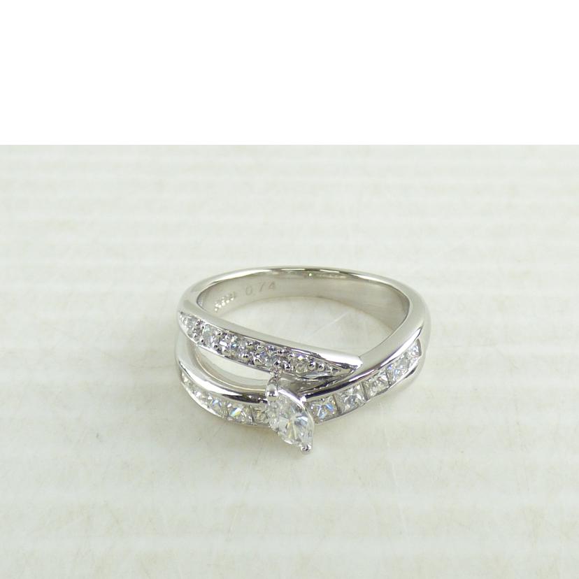 / PT900ダイヤリング0.74ct//ABランク/64