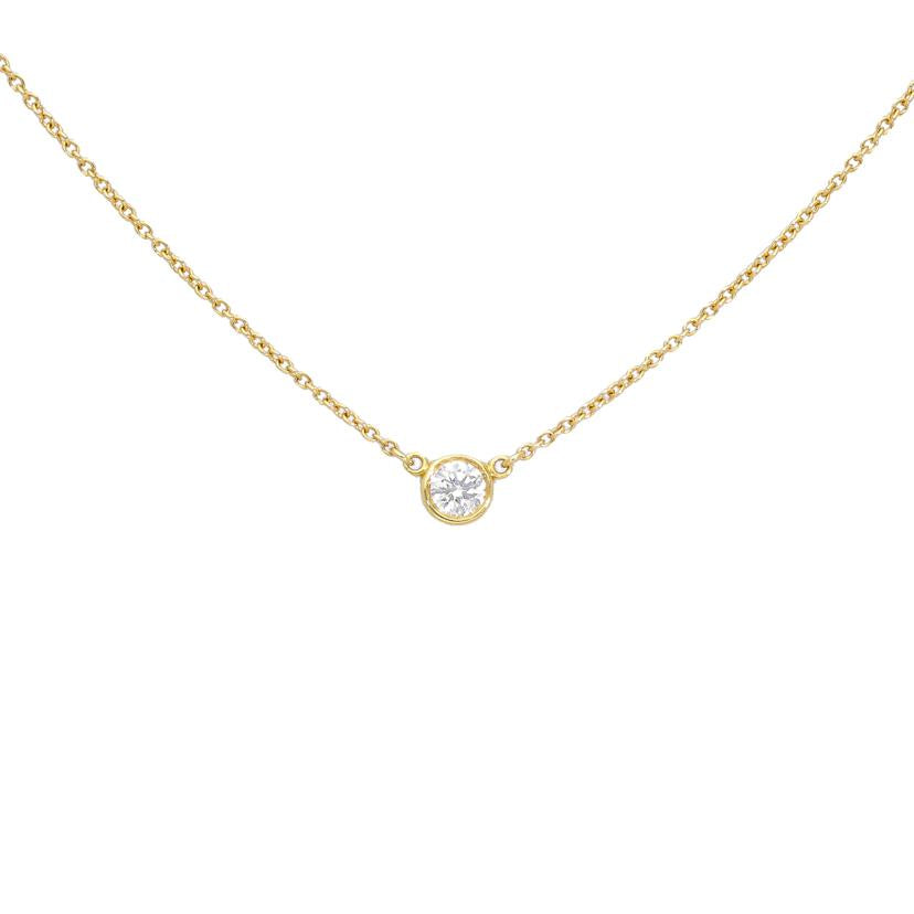 TIFFANY&Co ティファニー/750YGバイザヤードダイヤネックレス 40.5cm/1.9//Aランク/75