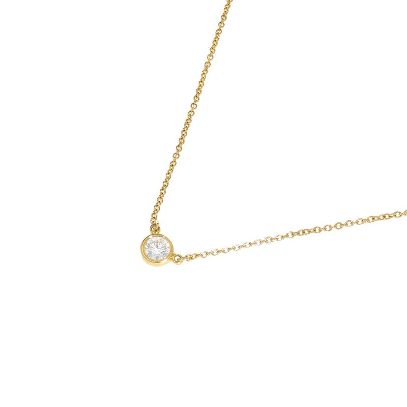 TIFFANY&Co ティファニー/750YGバイザヤードダイヤネックレス 40.5cm/1.9//Aランク/75