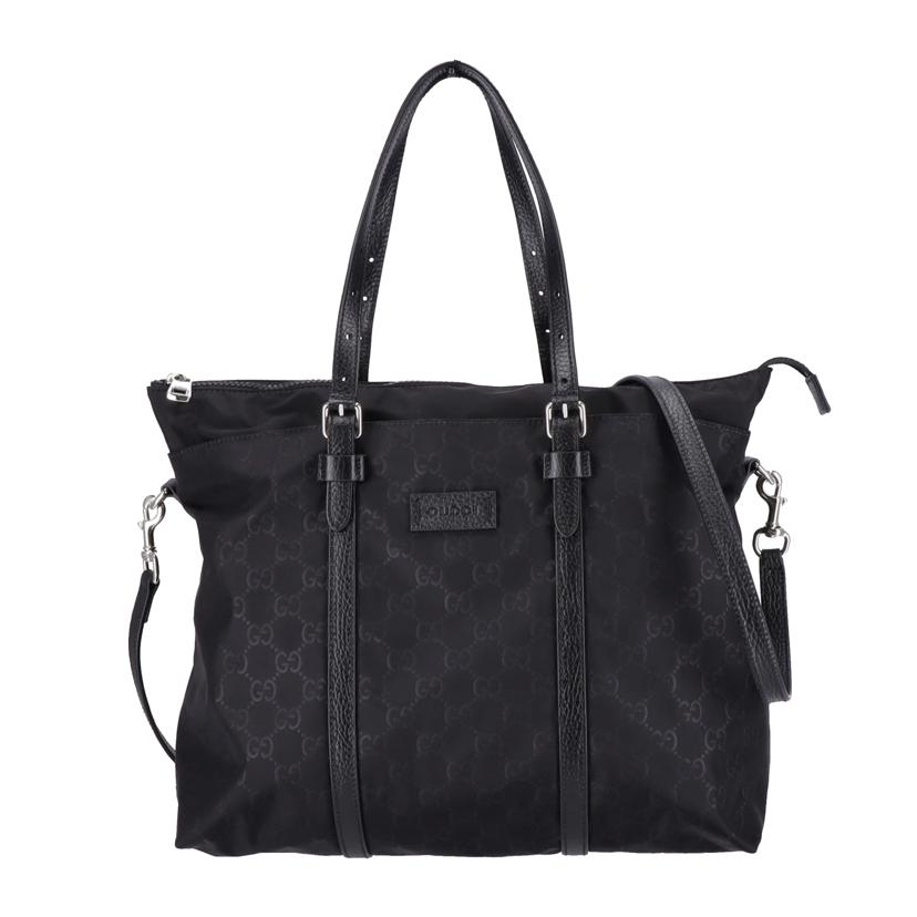 GUCCI グッチ/グッチシマナイロン2wayトート/ブラック/510332//493***/Aランク/75