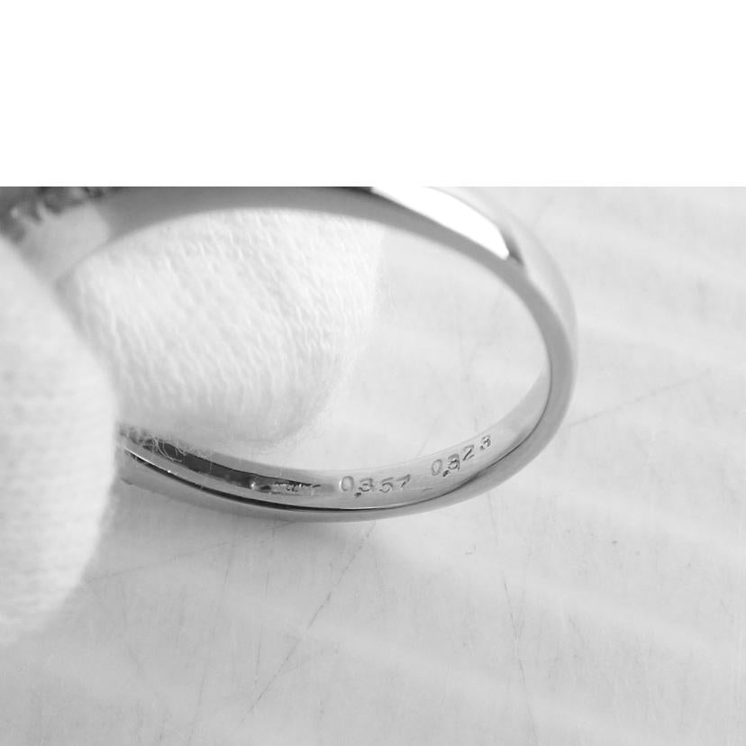 / PT900ダイヤリング0.357/0.323ctソ//ABランク/64