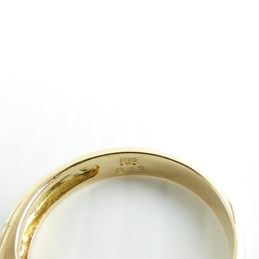 / K18ダイヤリング0.43ct//ABランク/64