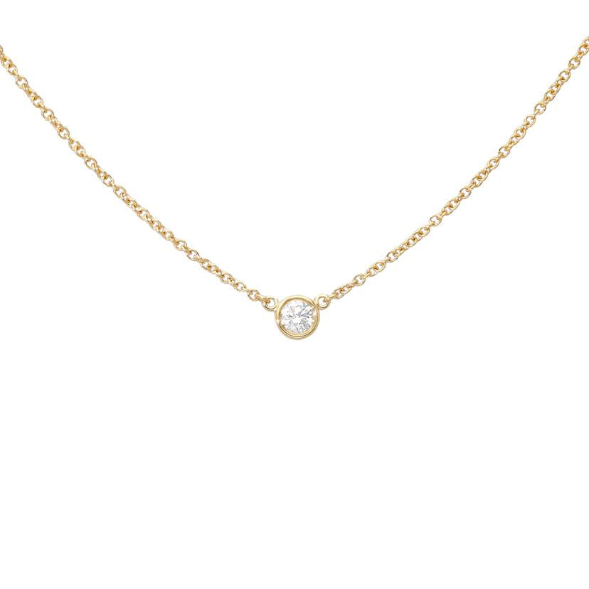 TIFFANY 750バイザヤードダイヤネックレス//Aランク/64