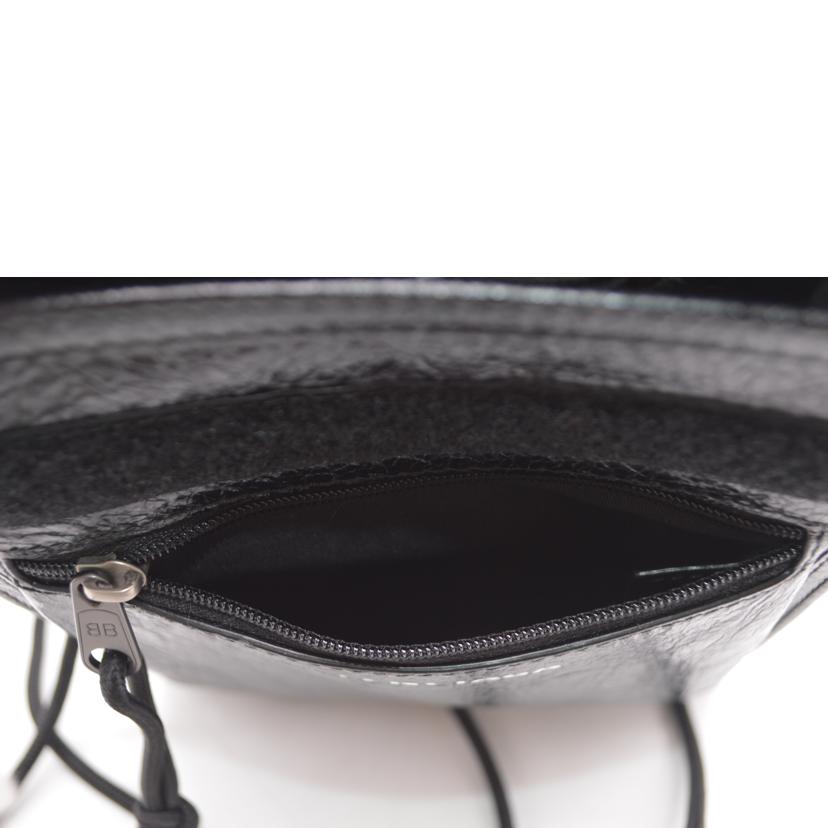 BALENCIAGA バレンシアガ/エクスプローラーショルダーレザーポーチ/ノワール/532298//100**********/Aランク/89