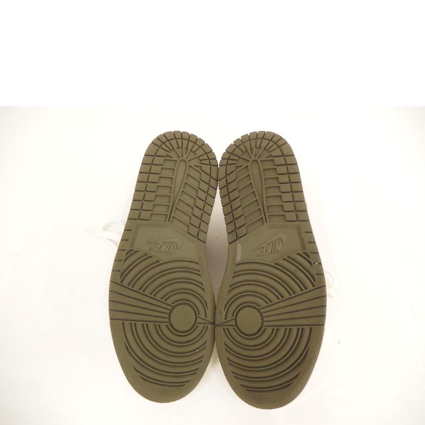 NIKE ナイキ/Travis Scott × NIKE AJ1 Low OG "Medium Olive"/DZ4137-106//ABランク/82