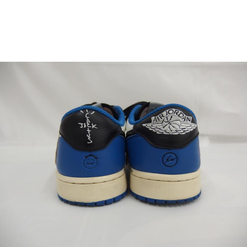 NIKE ナイキ/Travis Scott × Fragment × NIKE AJ1 Low OG SP "Military Blue"/DM7866-140//Bランク/82