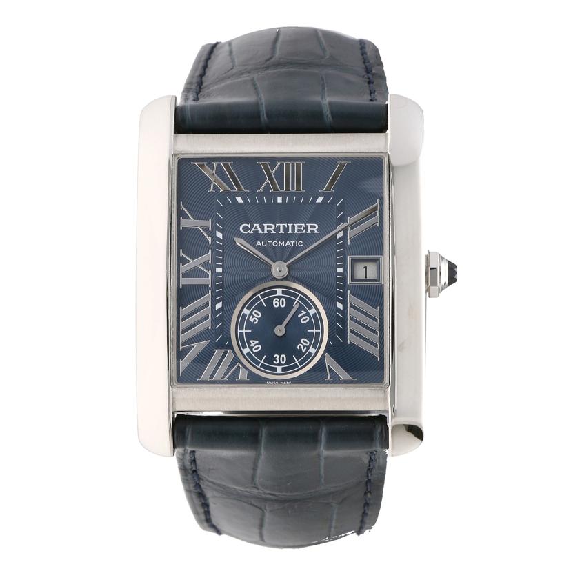 Cartier カルティエ/タンクMC/青文字盤/裏スケ/WSTA001//371*****/Aランク/91