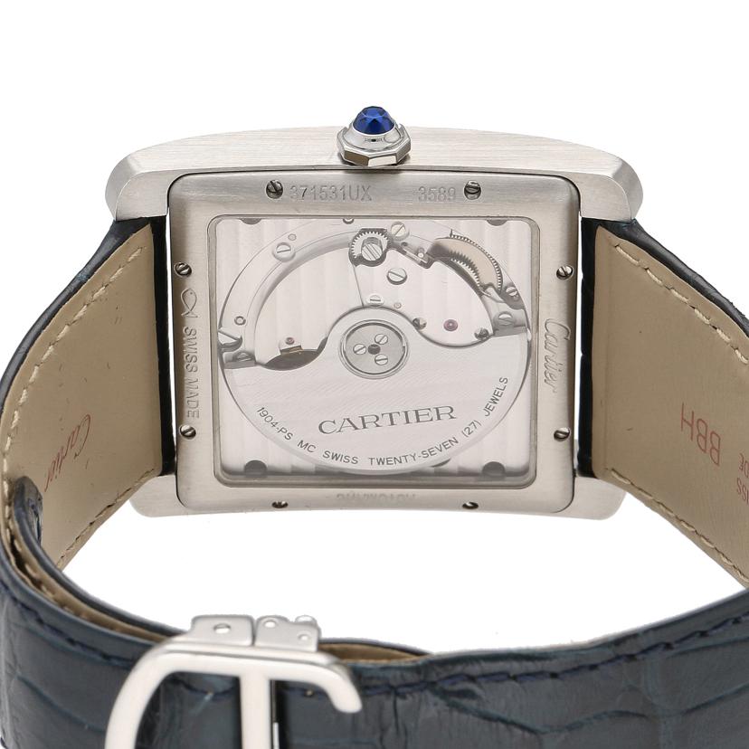 Cartier カルティエ/タンクMC/青文字盤/裏スケ/WSTA001//371*****/Aランク/91