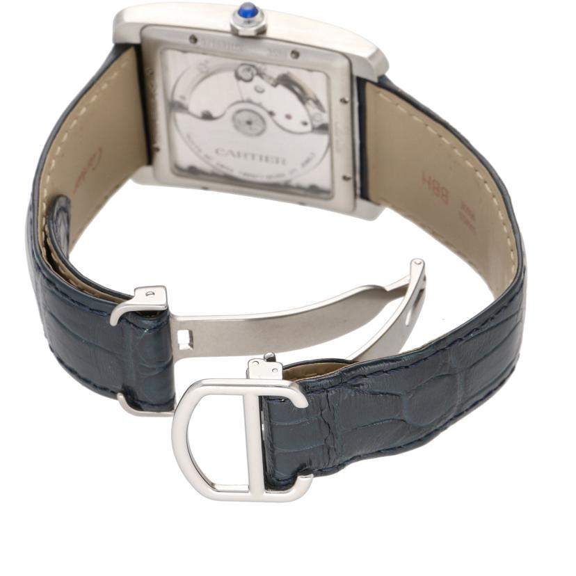 Cartier カルティエ/タンクMC/青文字盤/裏スケ/WSTA001//371*****/Aランク/91