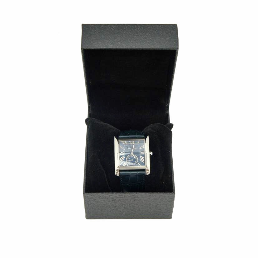 Cartier カルティエ/タンクMC/青文字盤/裏スケ/WSTA001//371*****/Aランク/91