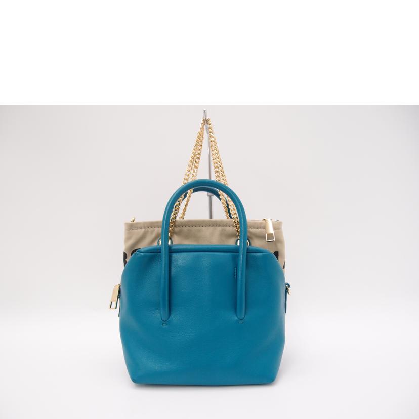 MARC JACOBS マークジェイコブス/ザデュエット2wayハンド/ブルー//SLB****/Aランク/69