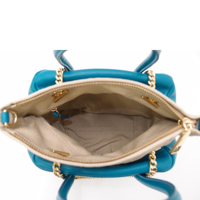 MARC JACOBS マークジェイコブス/ザデュエット2wayハンド/ブルー//SLB****/Aランク/69