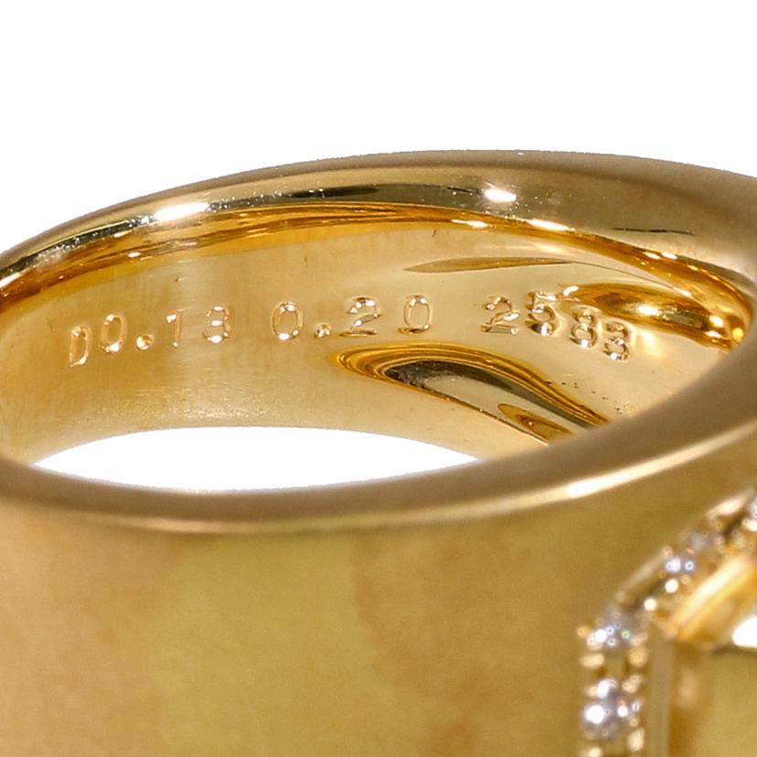 POLA/K18ダイヤリング0.13/0.20ct//ABランク/38