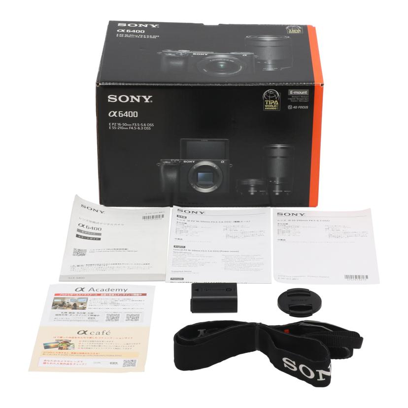 SONY ソニー /ミラーレス一眼 ダブルズームキット/α6400/ILCE-6400Y//S013134455B/Bランク/70