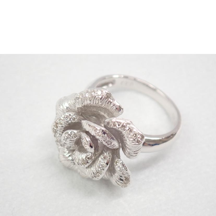 /K18WGダイヤリング0.33ct//Aランク/62