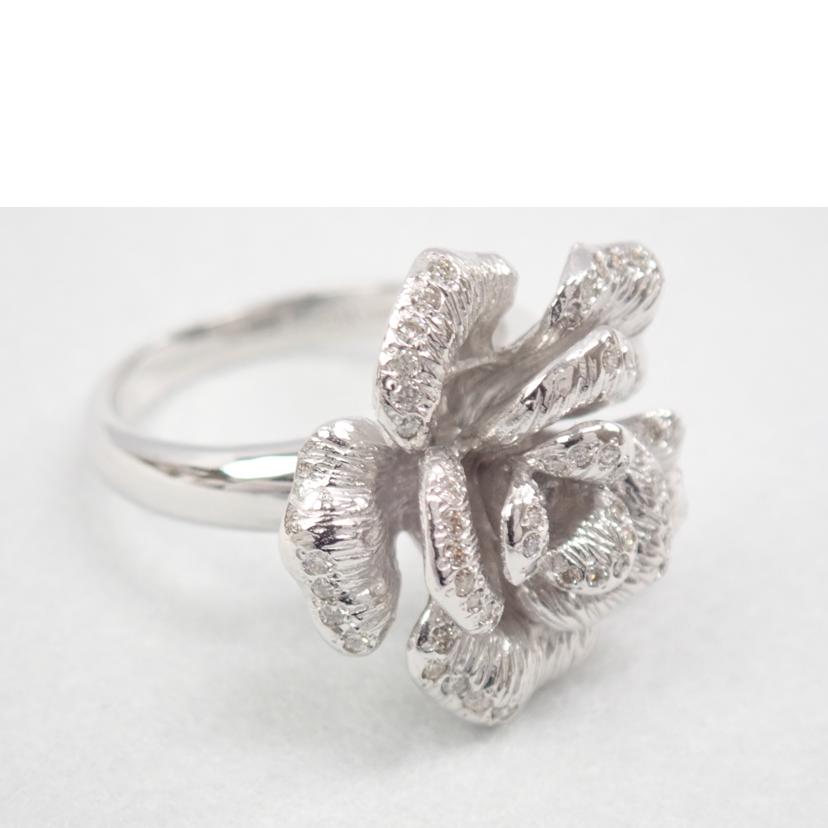 /K18WGダイヤリング0.33ct//Aランク/62