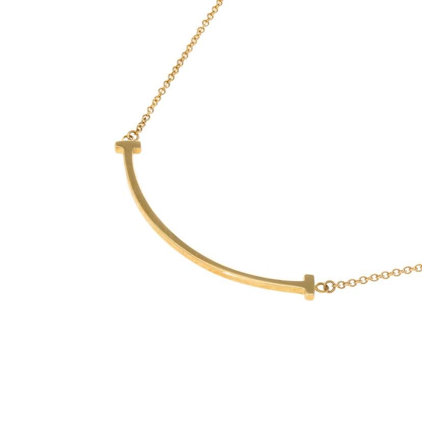 TIFFANY&Co. ティファニー/K18Tスマイルスモールネックレス//Aランク/19