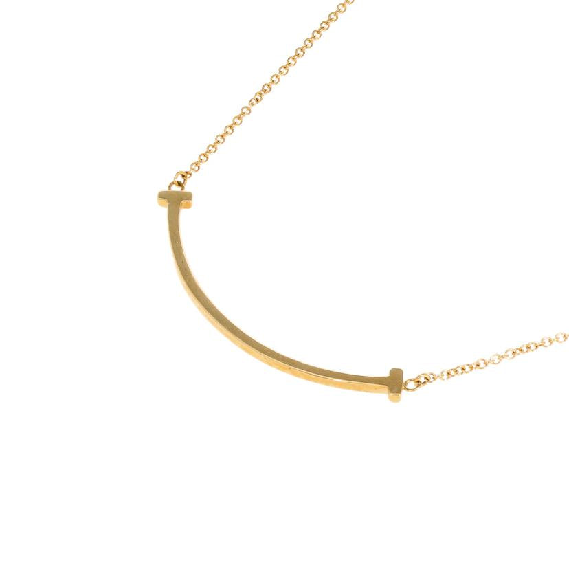 TIFFANY&Co. ティファニー/K18Tスマイルスモールネックレス//Aランク/19