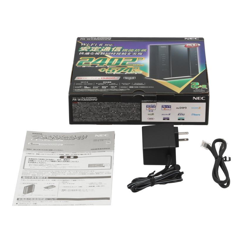 NEC 日本電気 /無線LANルーター/Aterm WX3600HP/PA-WX3600HP//3011247076471B0/Bランク/75