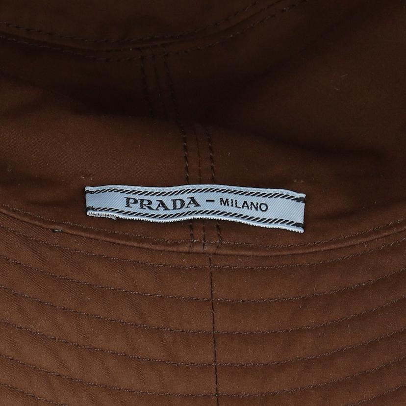 PRADA プラダ/トライアングルロゴ/リバーシブルバケットハット/2024//Aランク/91