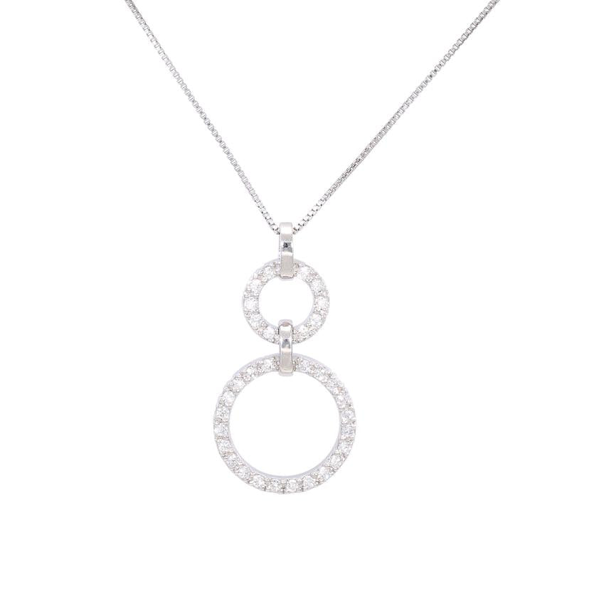 /ヴァンドーム Pt950/850ダイヤネックレス0.18ct//Aランク/81