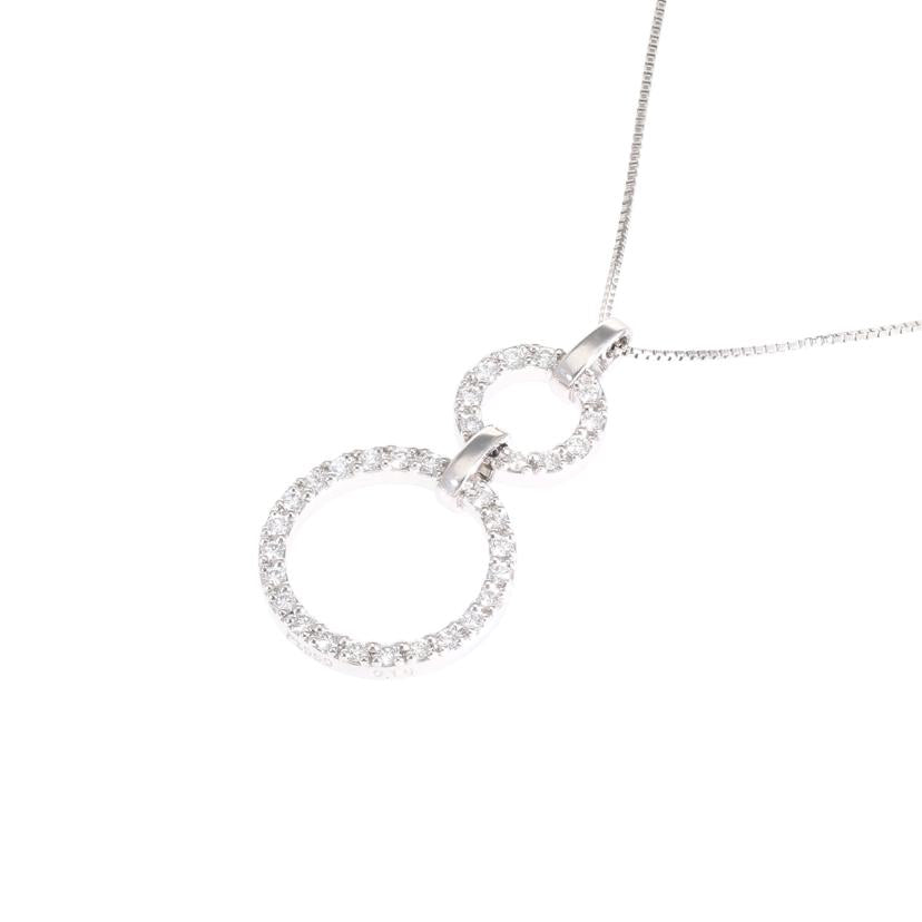 /ヴァンドーム Pt950/850ダイヤネックレス0.18ct//Aランク/81