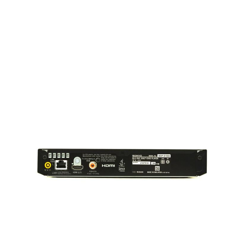 SONY ソニー/BDプレーヤー /BDP-S1500//2167510/Aランク/75