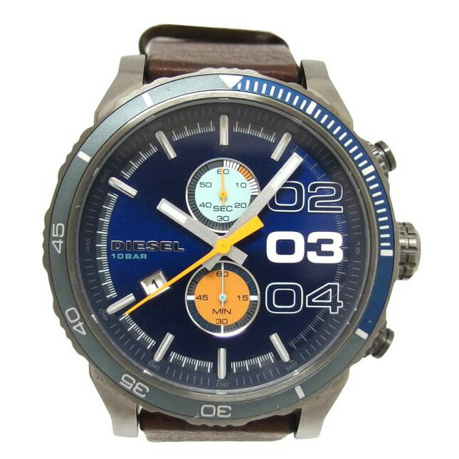 DIESEL ディーゼル /ダブルダウン48/クロノデイトウォッチ/クォーツ/DZ-4350//251***/Bランク/04