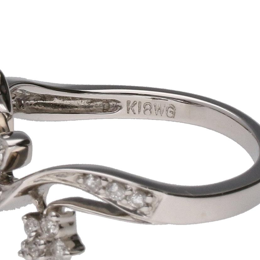 K18WGダイヤリング0.20ct//Aランク/64