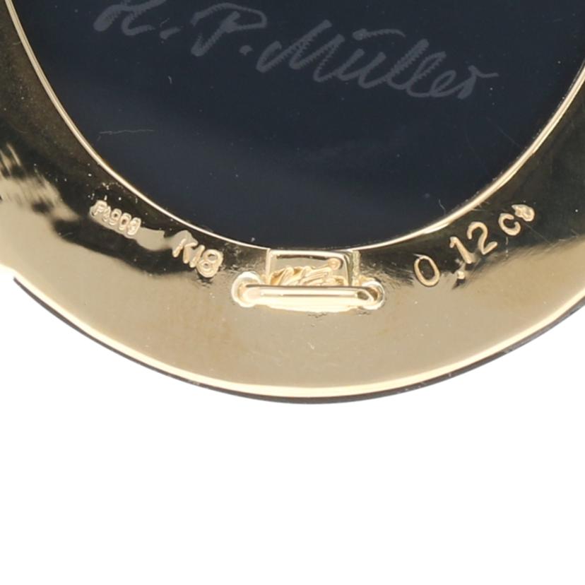 /◎K18/Pt900カメオダイヤペンダントトップ0.12ct//ABランク/59