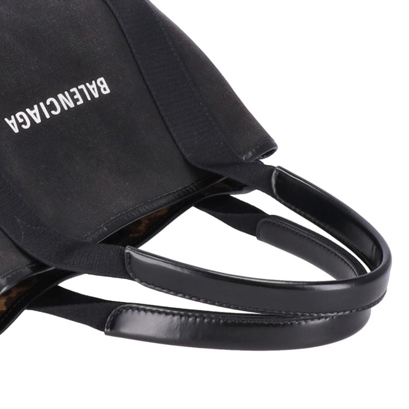BALENCIAGA バレンシアガ/ネイビーカバスSトート/レオパード/339933//ABランク/75