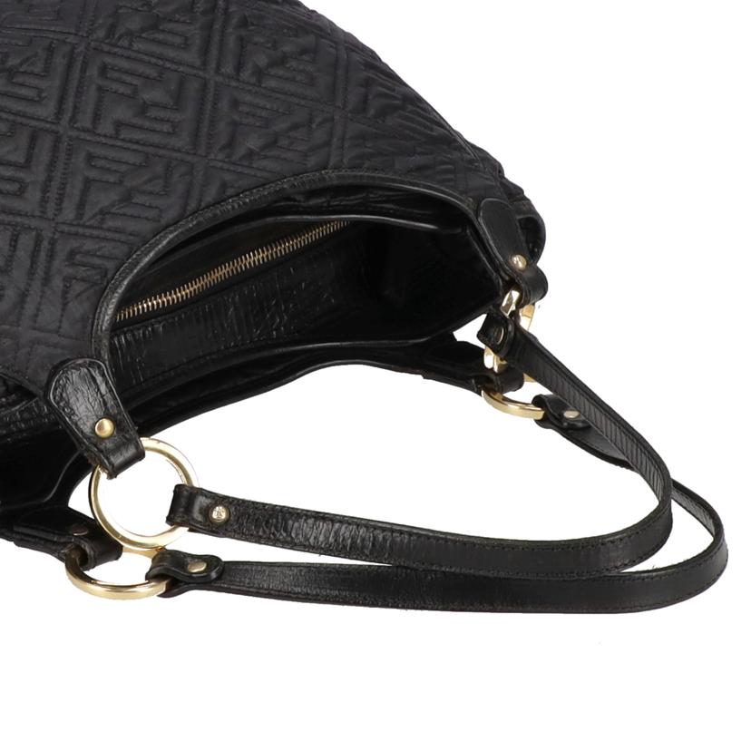 FENDI フェンディ/ズッカキルティングナイロントート/ブラック//ABランク/75