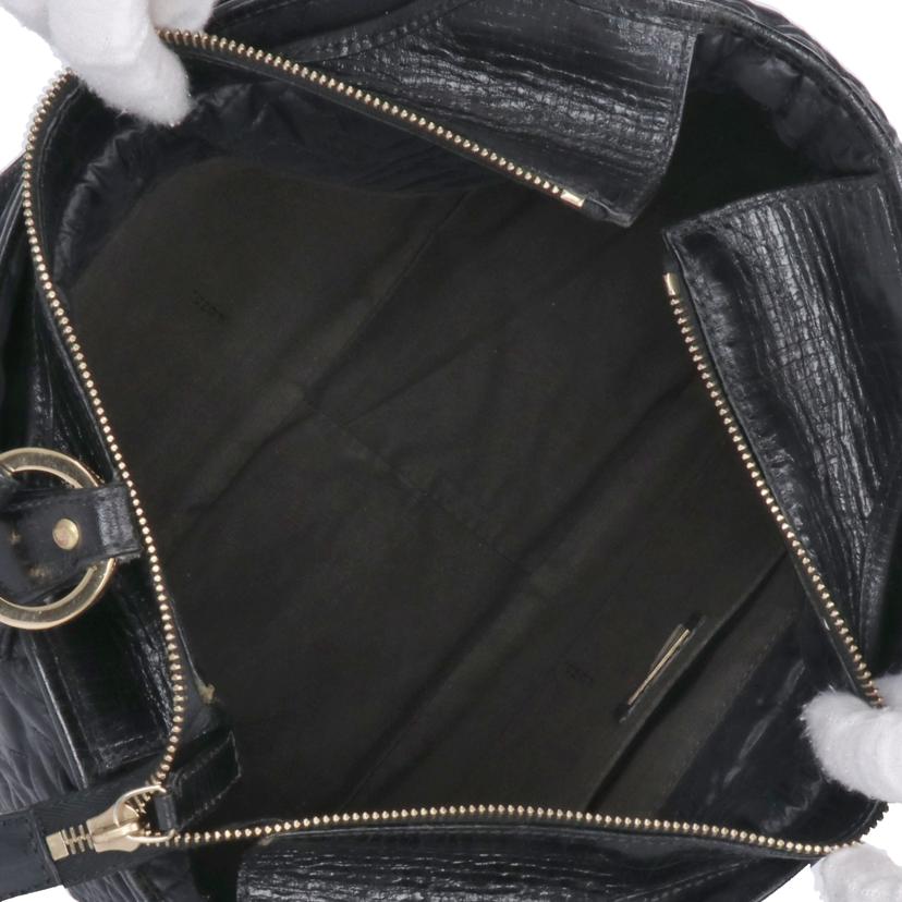 FENDI フェンディ/ズッカキルティングナイロントート/ブラック//ABランク/75