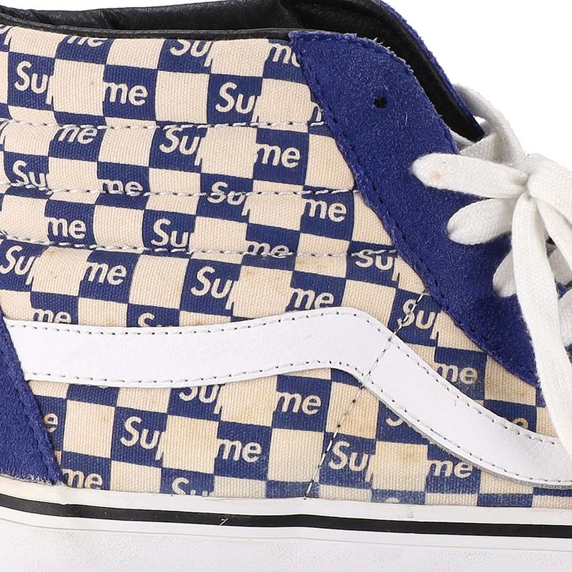 VANS×SUPREME バンズ×シュプリーム/VANS×SUPREME Checker Logo Sk8-Hi BL//Bランク/78