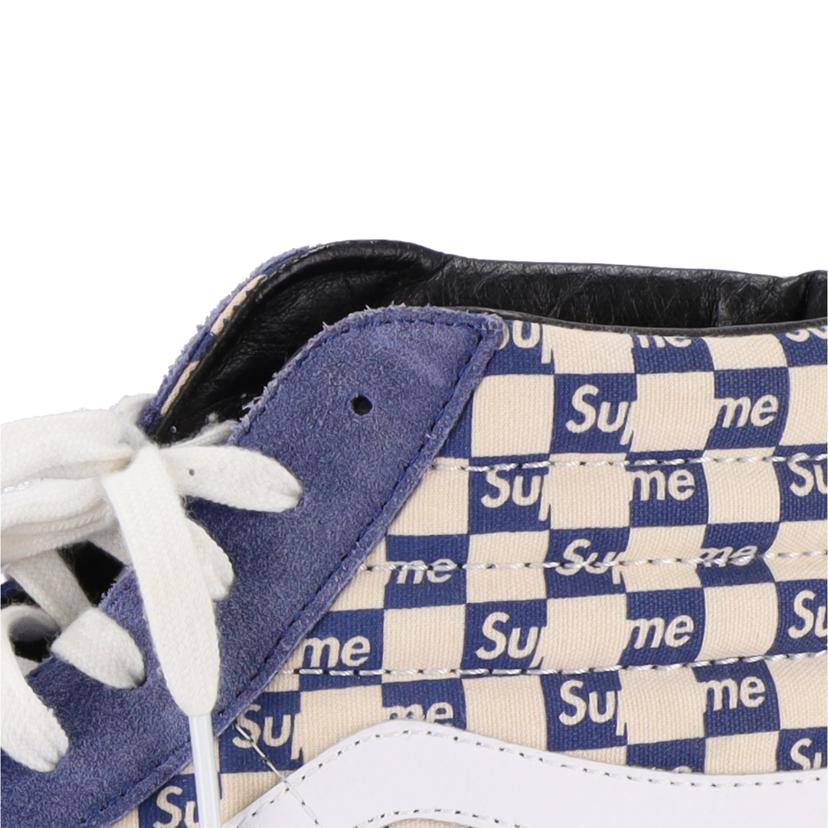 VANS×SUPREME バンズ×シュプリーム/VANS×SUPREME Checker Logo Sk8-Hi BL//Bランク/78