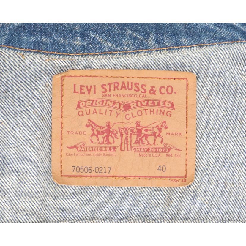 Levi’s リーバイス/Levi’s デニムジャケット 90’s USA製/70506-0217//Bランク/78