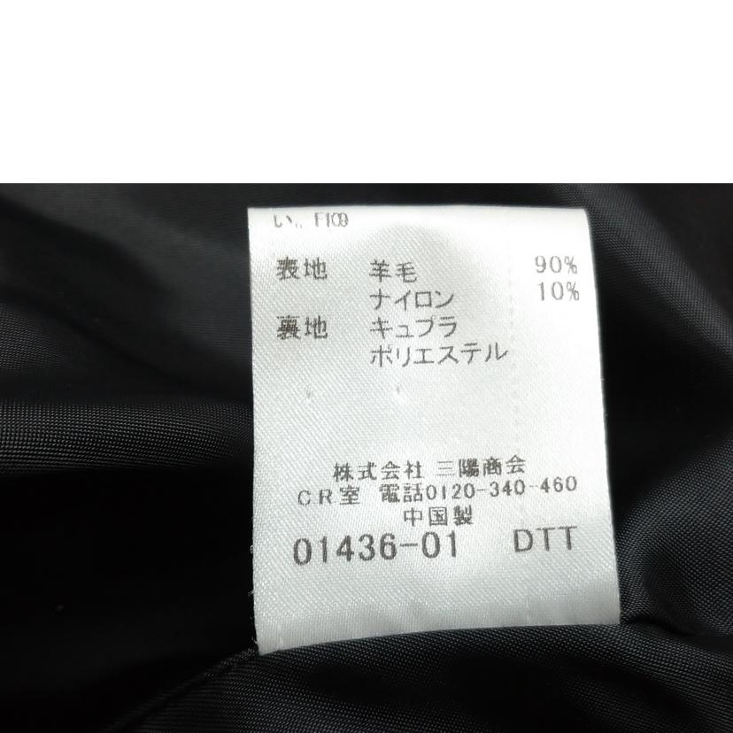 BURBERRY BLACK LABEL バーバリー/ウール ピーコート//Bランク/52