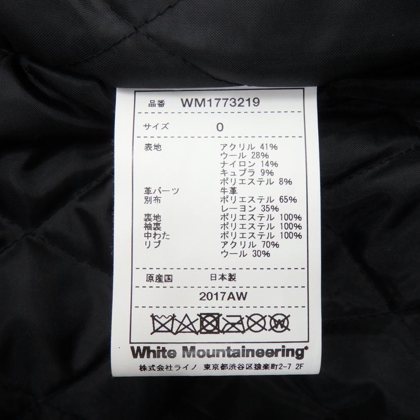 white mountaineering/リブレザージャケット/WM1773219//Bランク/77