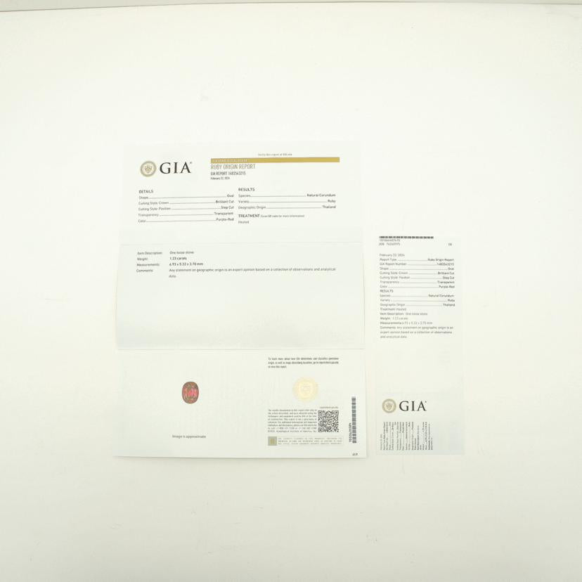 /◎PT900ルビーダイヤリング1.23/D0.26ct 鑑別//Aランク/59