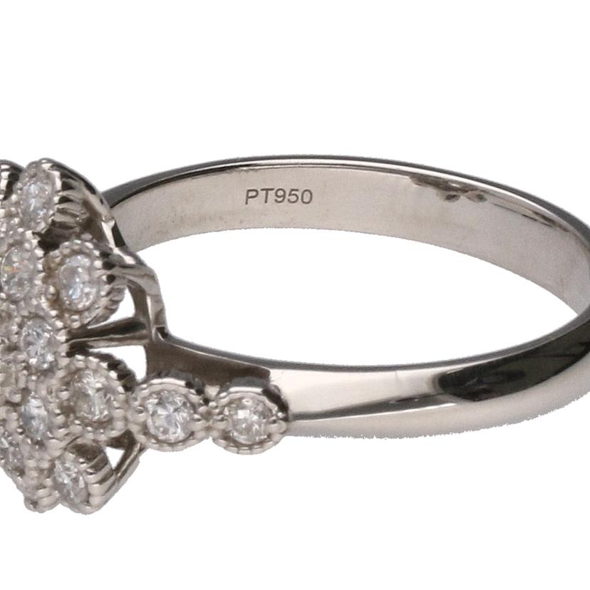 / Pt950ダイヤリング0.20/0.50ct//Aランク/19