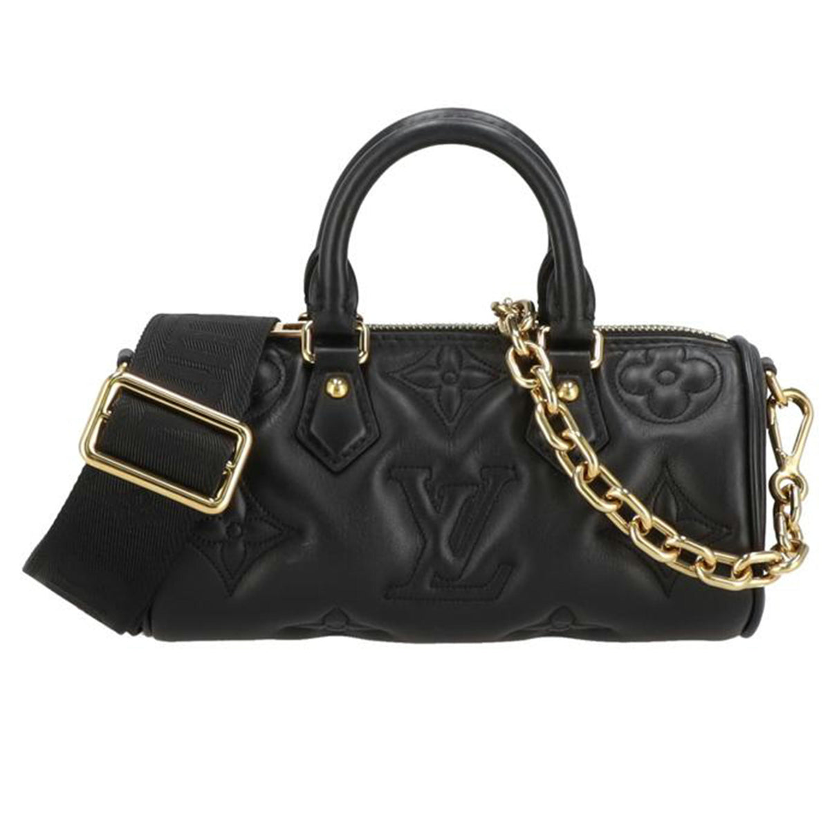 LOUIS VUITTON ルイヴィトン/バブルグラムパピヨンBB/カーフ/ノワール/M59800//RFI*/Aランク/75