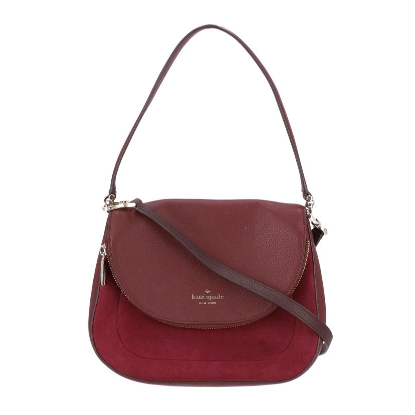 kate spade ケイトスペード/レイラスエードミディアムフラップショルダーバッグ/WKR00543//ABランク/09