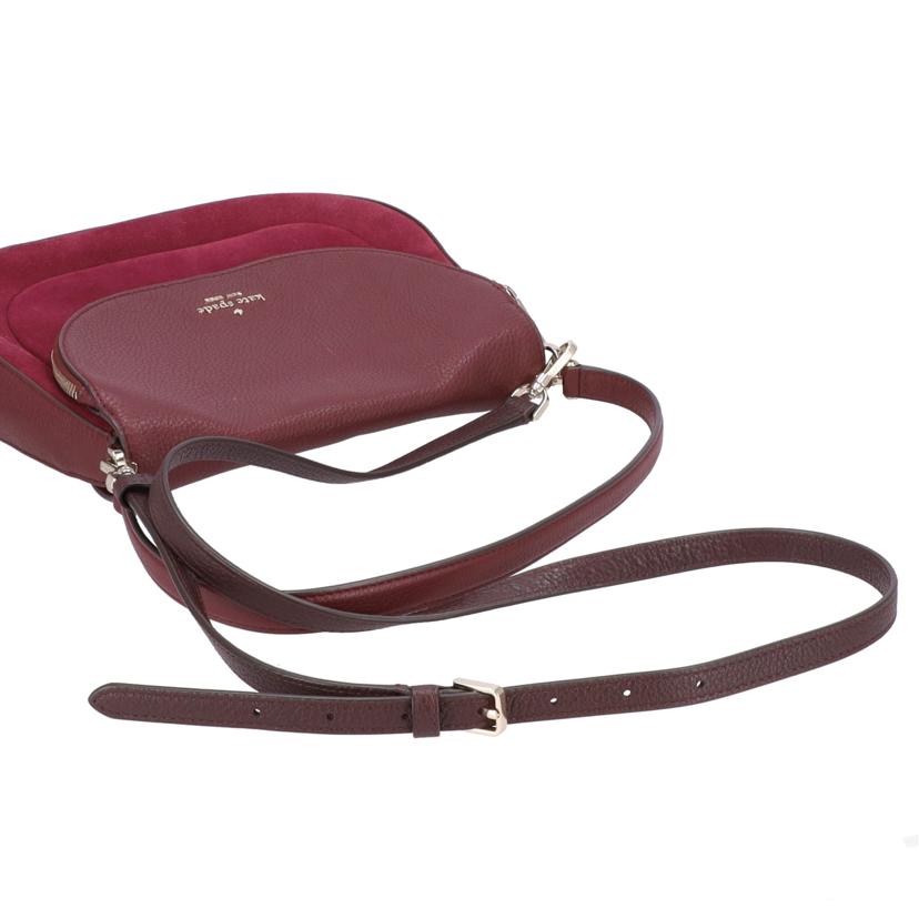 kate spade ケイトスペード/レイラスエードミディアムフラップショルダーバッグ/WKR00543//ABランク/09